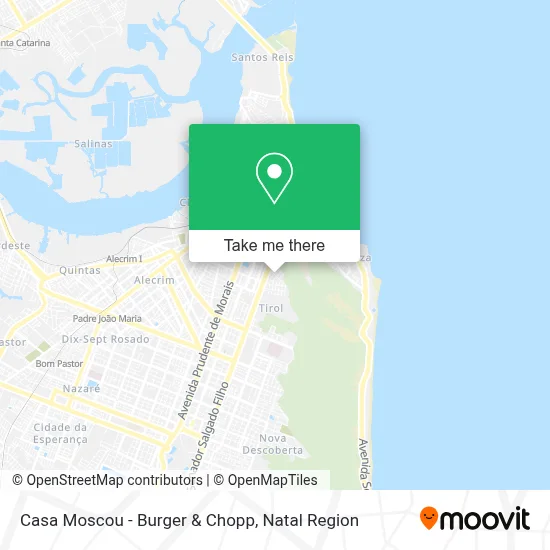 Casa Moscou - Burger & Chopp map