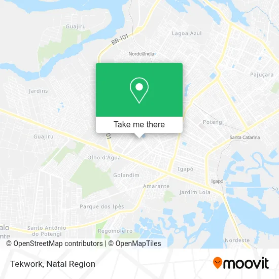 Tekwork map