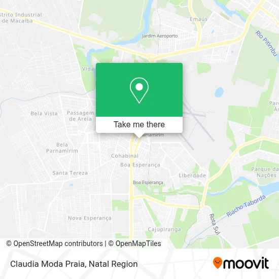 Claudia Moda Praia map