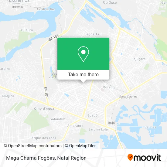 Mega Chama Fogões map