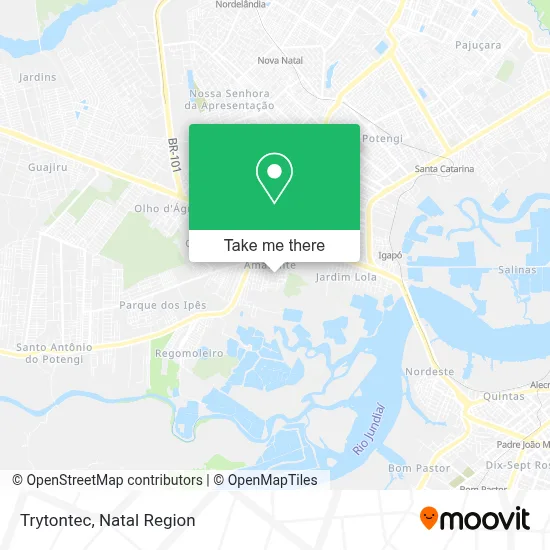 Trytontec map