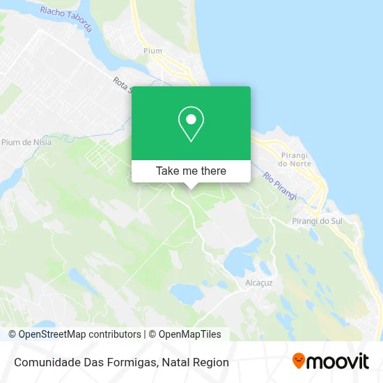Comunidade Das Formigas map