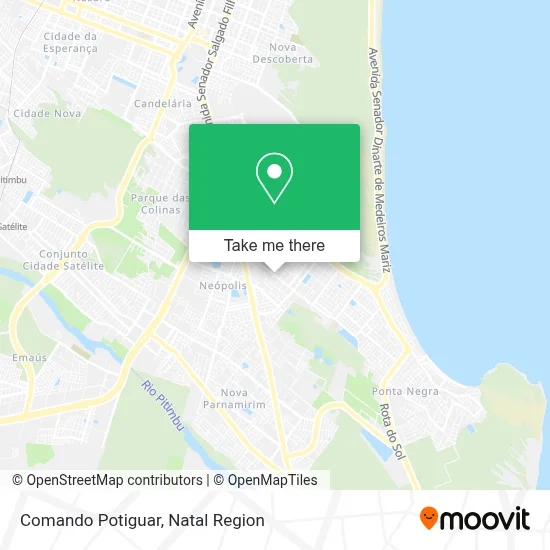 Comando Potiguar map
