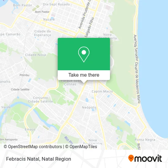 Febracis Natal map