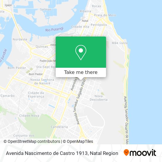 Mapa Avenida Nascimento de Castro 1913