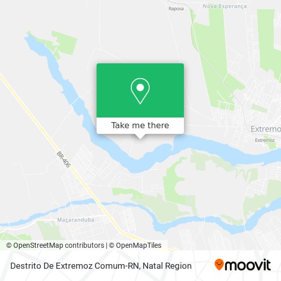 Destrito De Extremoz Comum-RN map