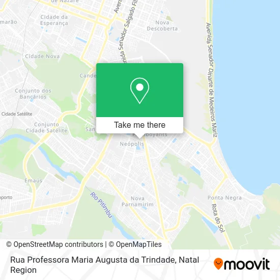 Rua Professora Maria Augusta da Trindade map