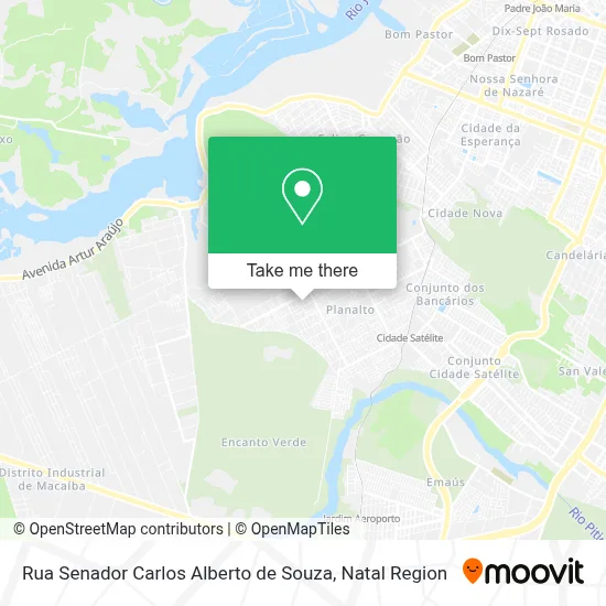 Rua Senador Carlos Alberto de Souza map