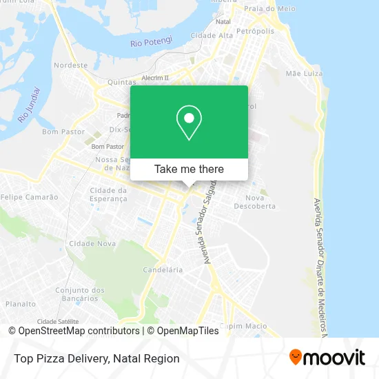 Top Pizza Delivery map