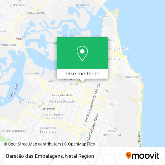 Baratão das Embalagens map