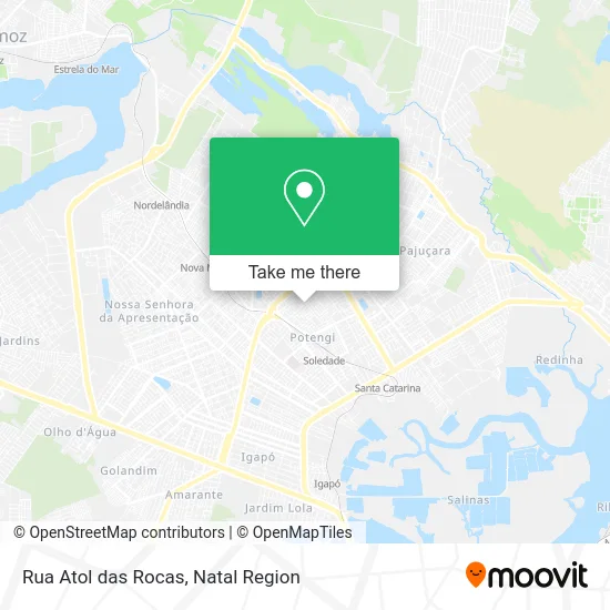 Rua Atol das Rocas map