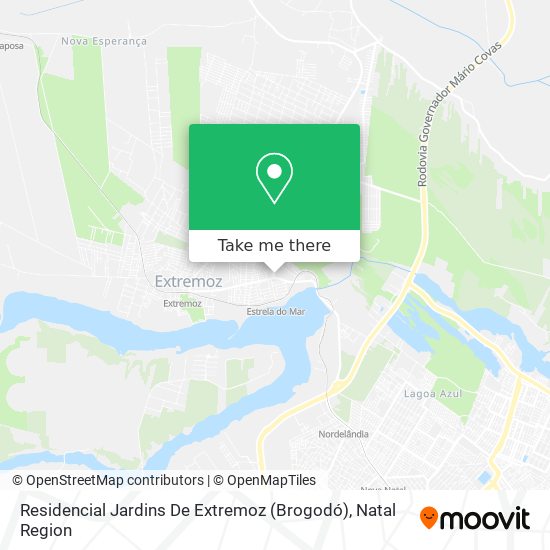 Residencial Jardins De Extremoz (Brogodó) map