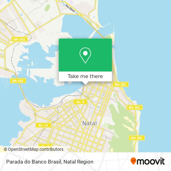 Parada do Banco Brasil map