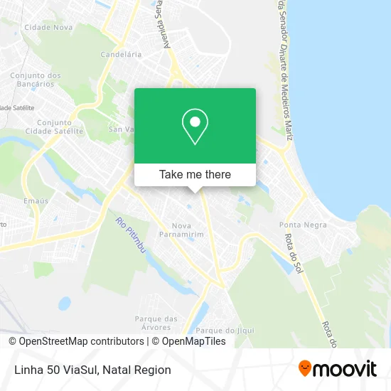 Linha 50 ViaSul map