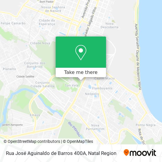 Rua José Aguinaldo de Barros 400A map