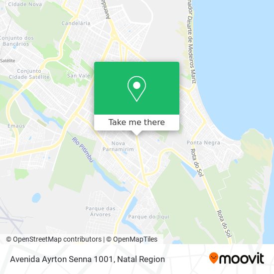 Avenida Ayrton Senna 1001 map