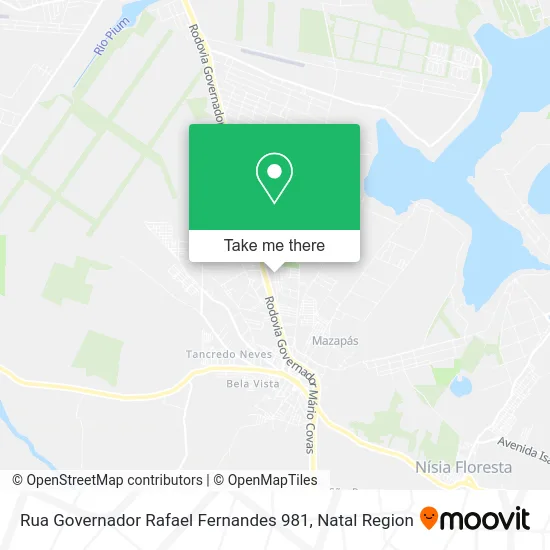 Rua Governador Rafael Fernandes 981 map