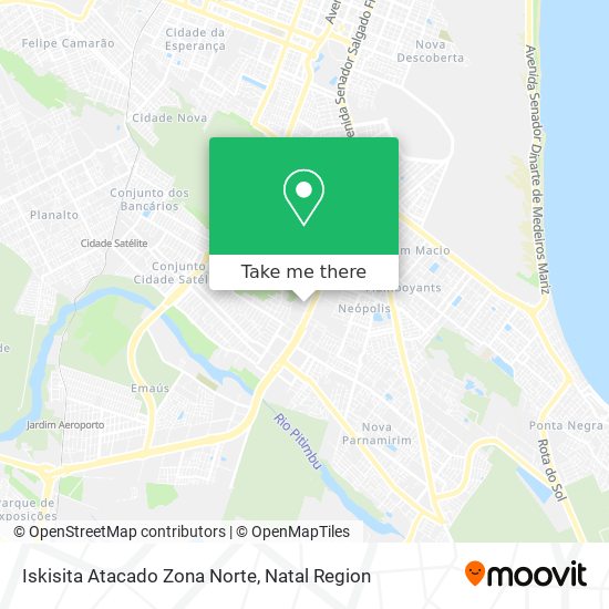 How to get to Iskisita Atacado Zona Norte in Pitimbu by Bus?