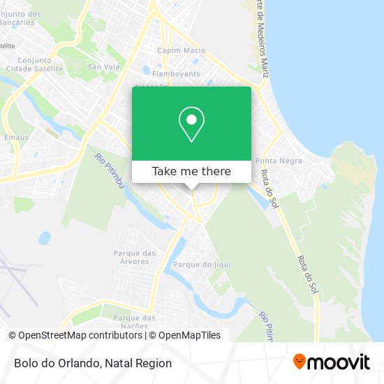 Bolo do Orlando map