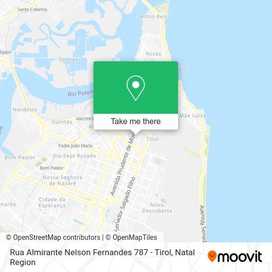 Rua Almirante Nelson Fernandes 787 - Tirol map