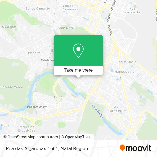 Rua das Algarobas 1661 map