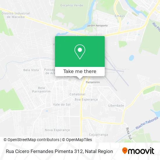 Rua Cícero Fernandes Pimenta 312 map