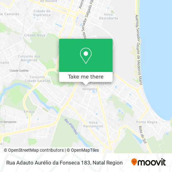 Mapa Rua Adauto Aurélio da Fonseca 183