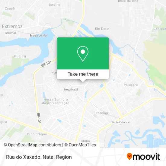 Rua do Xaxado map