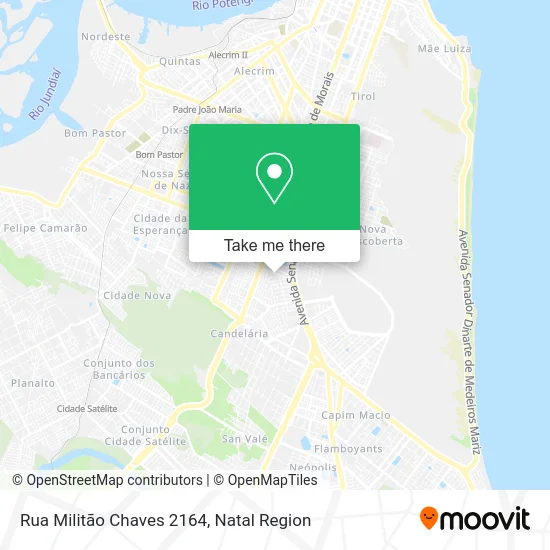 Rua Militão Chaves 2164 map
