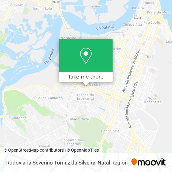 Rodoviária Severino Tomaz da Silveira map