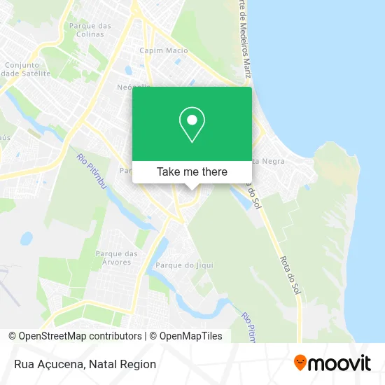Rua Açucena map