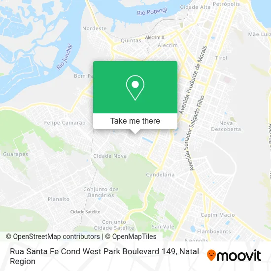 Rua Santa Fe Cond West Park Boulevard 149 map