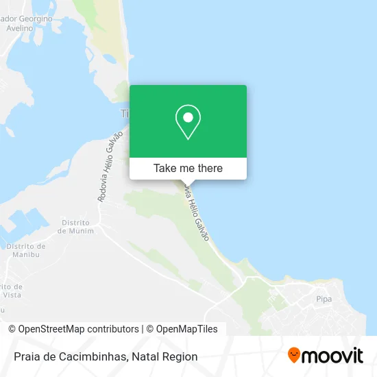 Praia de Cacimbinhas map