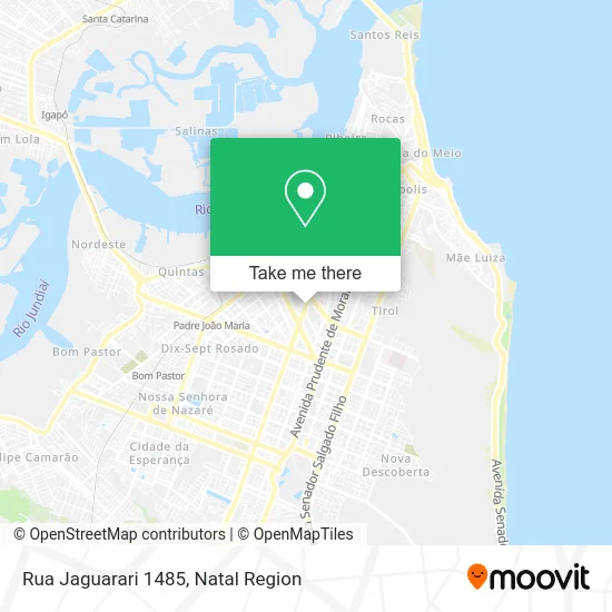 Rua Jaguarari 1485 map