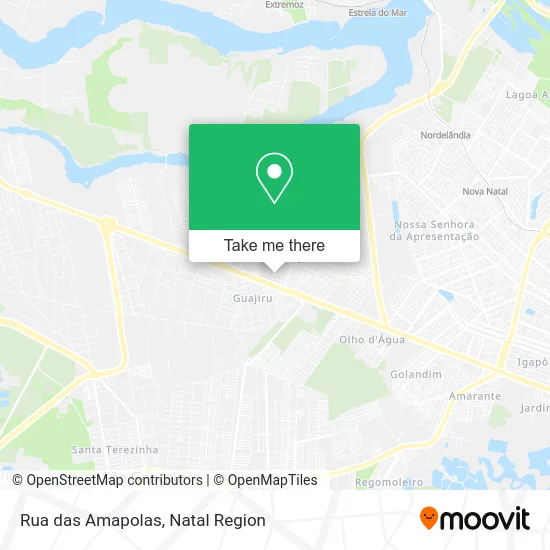 Rua das Amapolas map