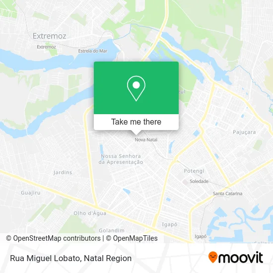Rua Miguel Lobato map
