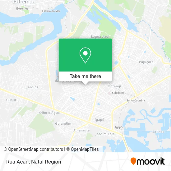 Rua Acari map
