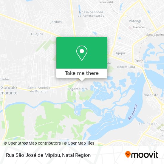 Rua São José de Mipibu map