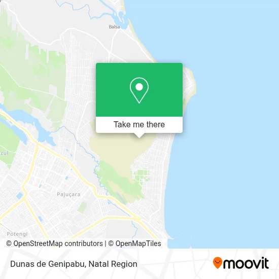 Dunas de Genipabu map