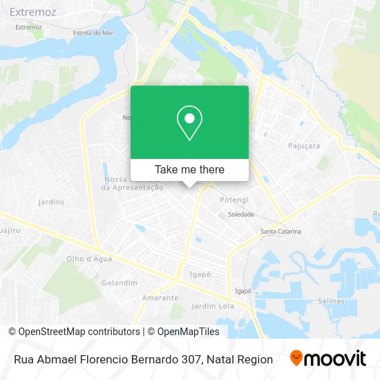 Rua Abmael Florencio Bernardo 307 map