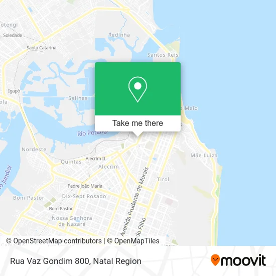 Rua Vaz Gondim 800 map