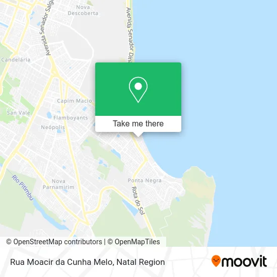 Rua Moacir da Cunha Melo map