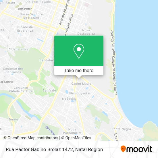 Rua Pastor Gabino Brelaz 1472 map