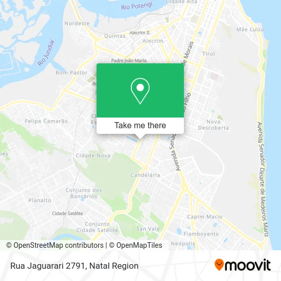 Rua Jaguarari 2791 map