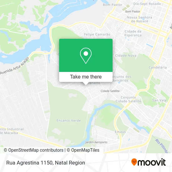 Rua Agrestina 1150 map