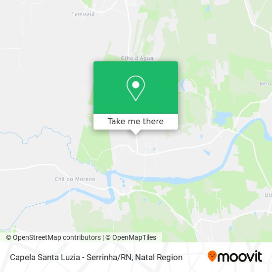 Capela Santa Luzia - Serrinha / RN map