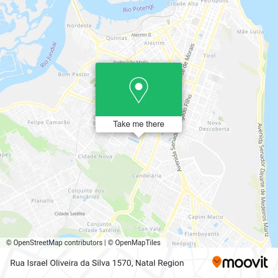 Rua Israel Oliveira da Silva 1570 map