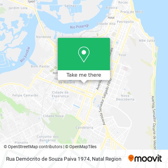 Mapa Rua Demócrito de Souza Paiva 1974