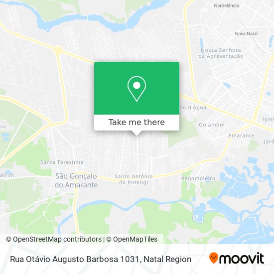 Rua Otávio Augusto Barbosa 1031 map