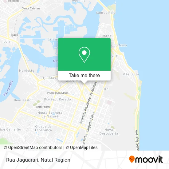 Rua Jaguarari map